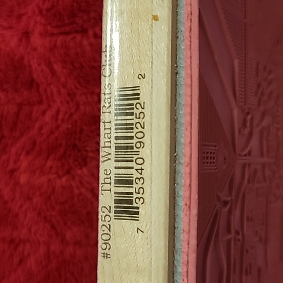 Colonial Town Scene (ship in harbour, whale, horse and buggy)Wooden Rubber Stamp - Picture 3 of 6